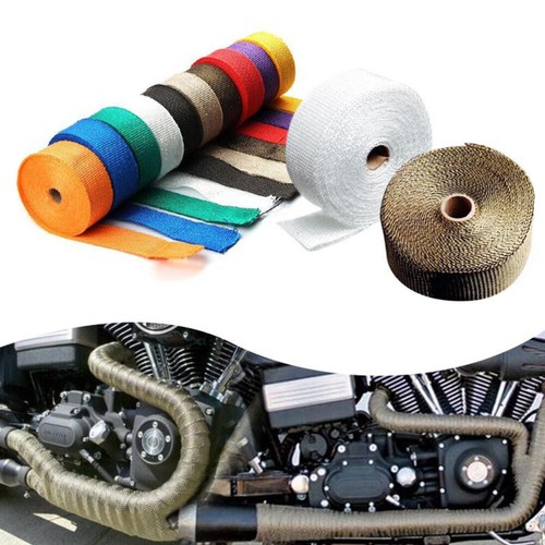 Tropical Insulated Ties Motorcycle Exhaust Wrap Heat for Pipes Car Fiber - Picture 9 of 12