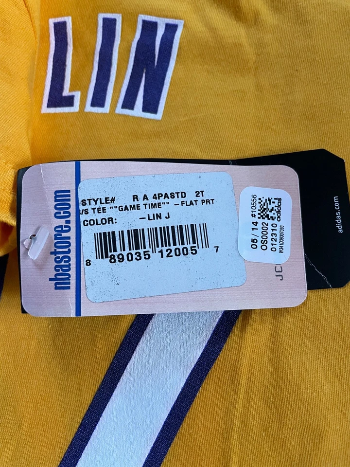 Adidas - NBA LA Lakers Jeremy Lin #17 Jersey Camiseta para niños - Talla 2T - TOTALMENTE NUEVO Foto 3 de 3