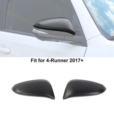 Matte Black Side Door Mirror Cap Decor Cover Shell Trims For 4Runner /RAV4 17-19