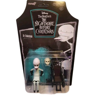 Neu Disney The Nightmare Before Christmas ReAction Figur Dr. Finkelstein Super7