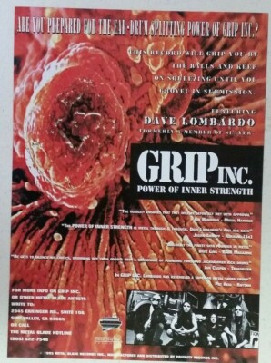 GRIP INC. ''Power of Inner Strength'' ~ Vintage Magazine PRINT AD 1995