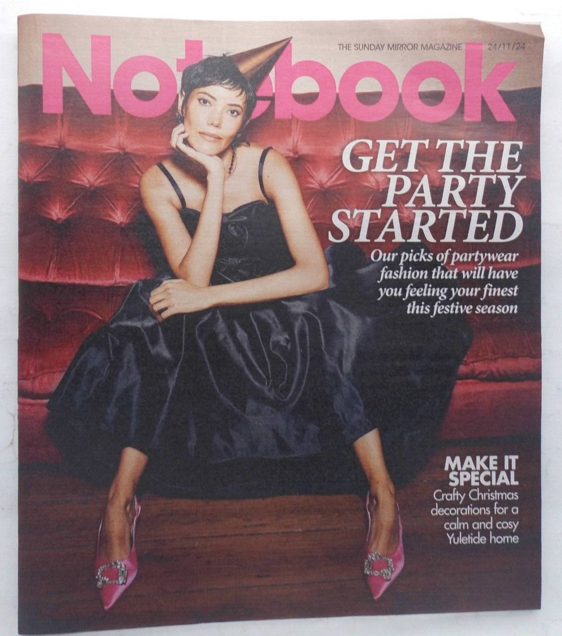 Notebook Sunday Mirror 24 Nov 2024 Partywear & Craft Ideas  -image