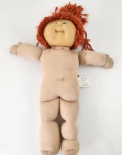 1985 Cabbage Patch Kids Doll Red Hair Green Eyes Preowned As Is