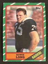 1986 Topps Howie Long Football Card #67 Raiders VG O/C