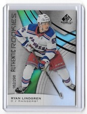 2019-20 UPPER DECK SP GAME USED RYAN LINDGREN AUTHENTIC ROOKIES 162/298