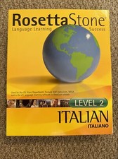 NEW SEALED Rosetta Stone Italian Level 2 Language Software for Windows, Mac
