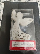 11 Pieces Glitter Ornaments Holiday Christmas Tree Decorations