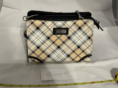 Miche Paige Petite Shell Black and Tan Plaid with Black Trim