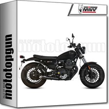 MIVV 2 EXHAUST KIT-RACING GHIBLI STEEL BLACK MOTO GUZZI V9 ROAMER 2019 19