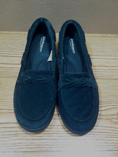 Keds Grasshopper Black Loafers Shoes Women  s 6.5 Faux Suede Eh60517