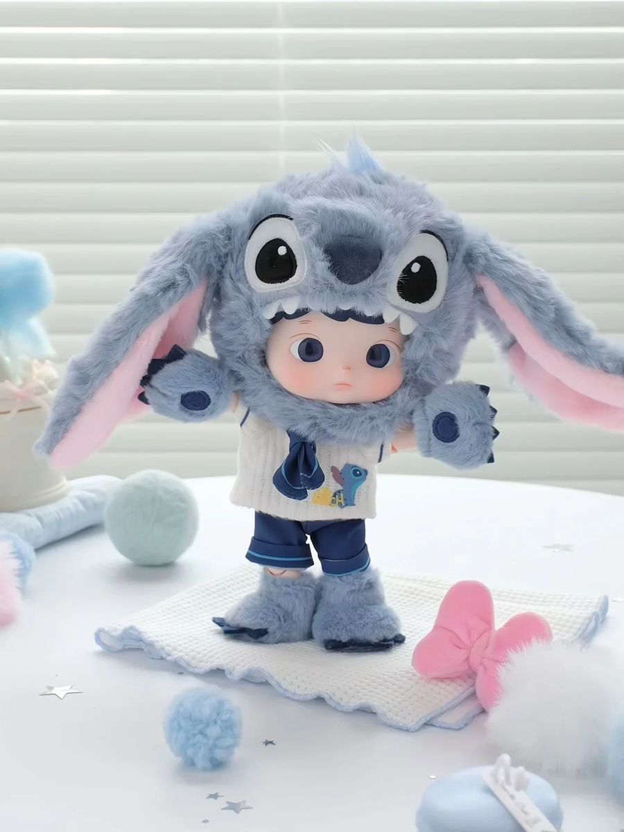 Authentic POP MART HACIPUPU & Stitch 1/8 Action Figure