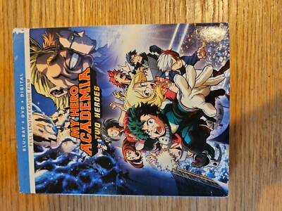 WORKING My Hero Academia: Two Heroes Blu-ray DVD Combo Anime FREE