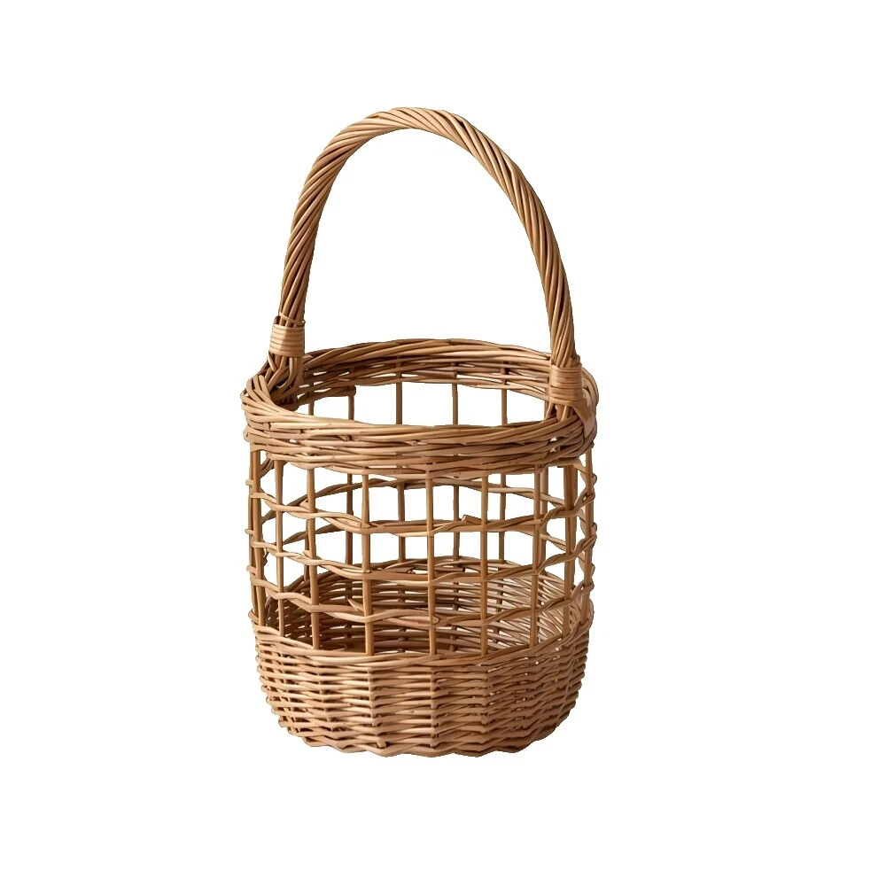 Cesta De Madera Jarrón Jarrones