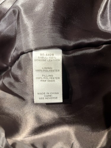CABELAS LEDER Bomberjacke isoliert gefüttert Herren Large Tall braun - Bild 2 von 23
