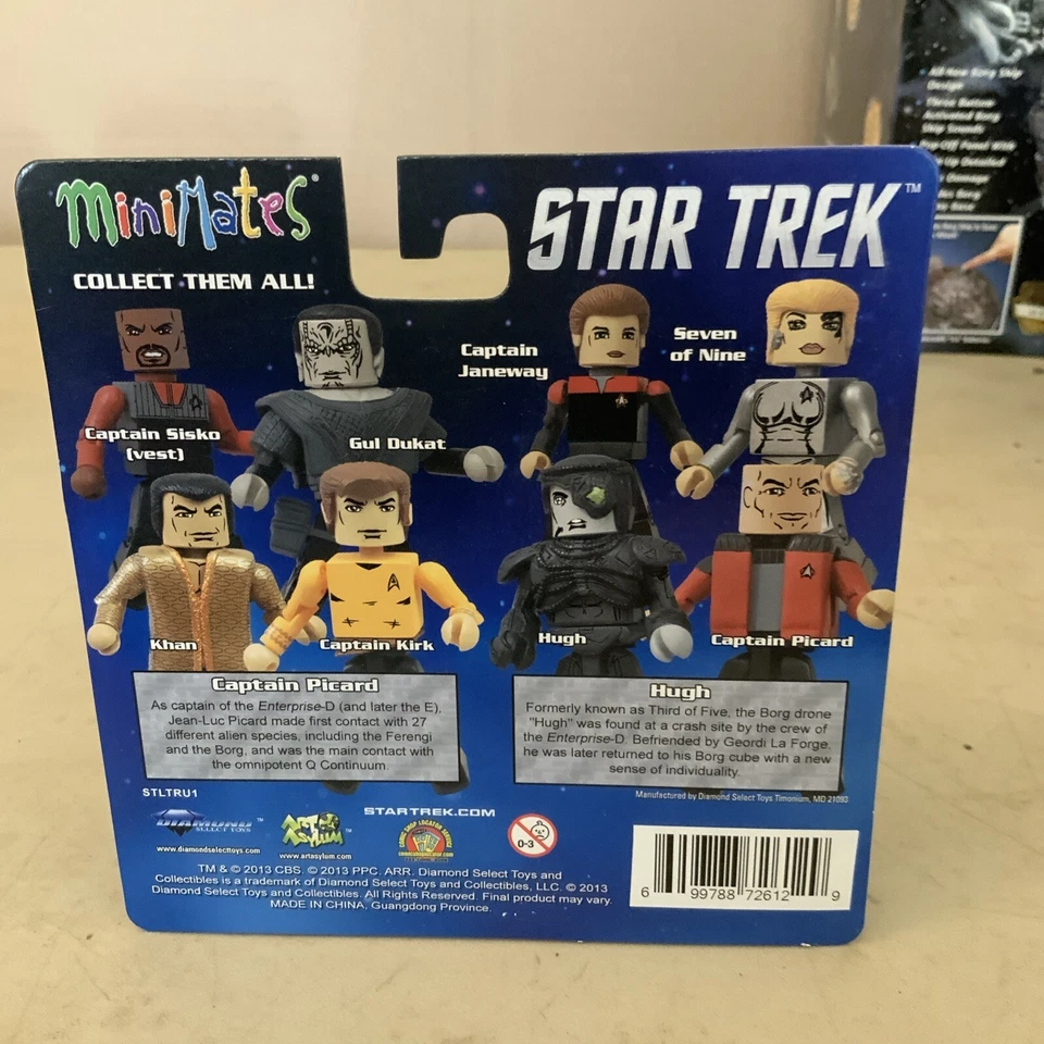 Stark Trek Minimates Legacy Toys R Us Serie 1 Capitán Picard y Hugh Foto 2 de 2