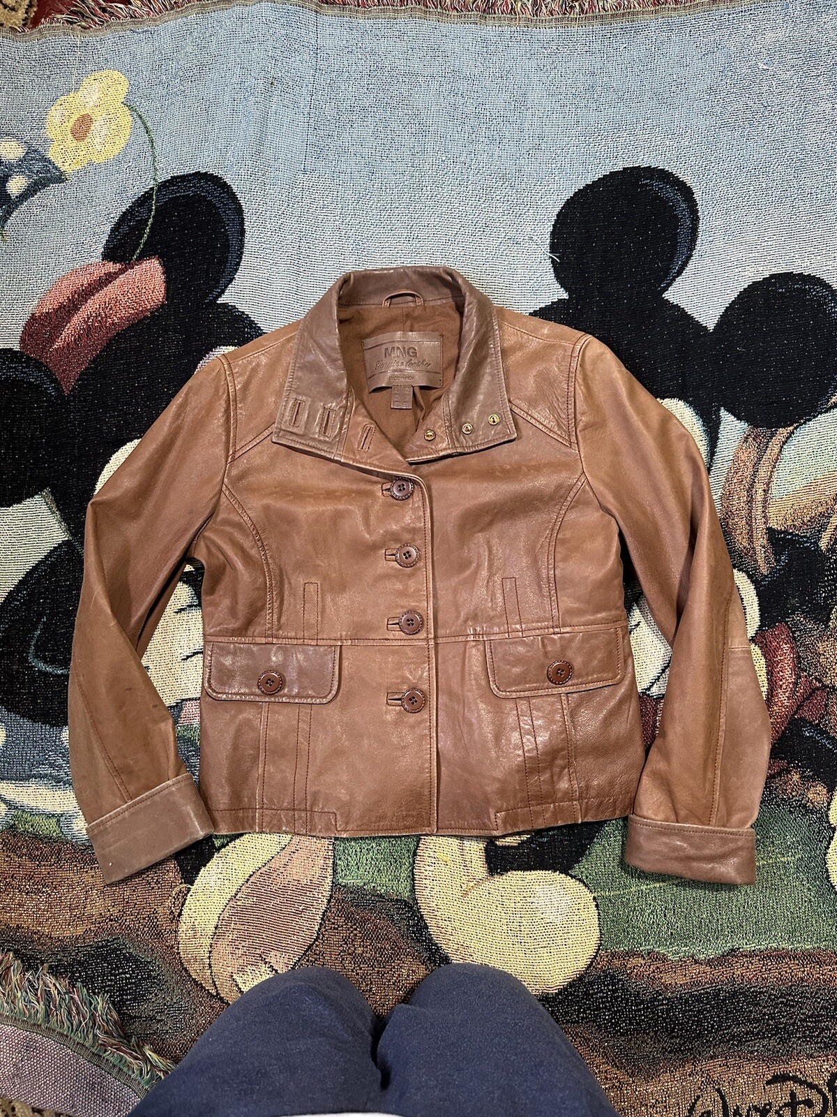 Ladies MNG by Mango Genuine Leather Jacket - Main Image