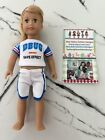 Brand New Mini American Girl Football Uniform Shirt Shorts Fits 6.5” Dolls