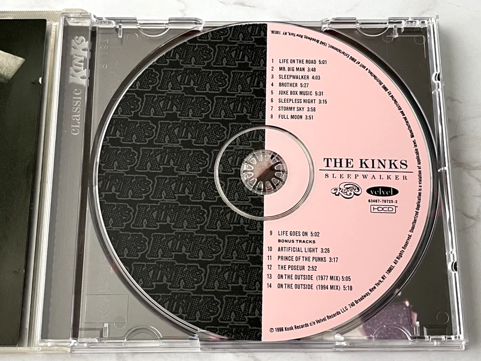 The Kinks Sleepwalker CD 1998 Konk 63467-79725-2 BONUS TRACKS! Hype Sticker HDCD - Image 2 of 4