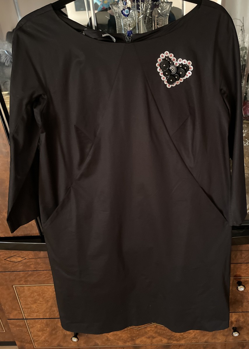 love moschino black dress Women's Size 42 Size 6Black Cotton Heart Applique Round neck global-updated_at-05/01/2025 01:42 500+ Birthday Dresses For US Size:16W