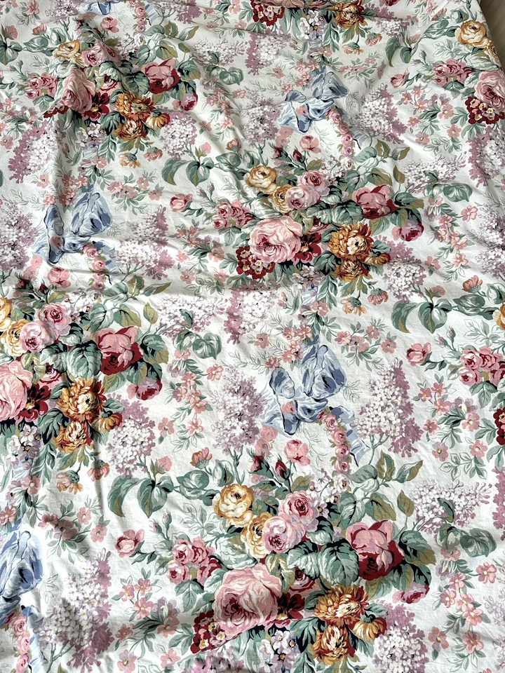 2 sábanas ajustables vintage Ralph Lauren ALLISON florales dobles Foto 3 de 4