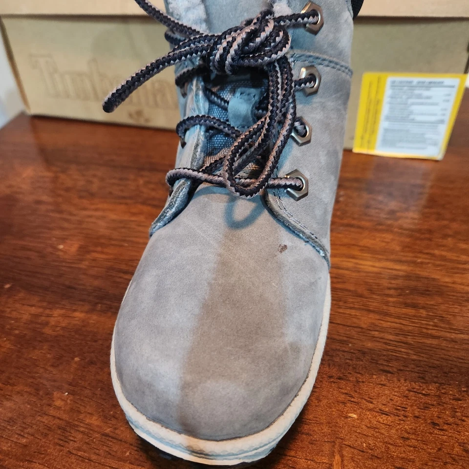 Timberland Niño 6 pulgadas Gris Forrado Bota Moosemtn Foto 4 de 4