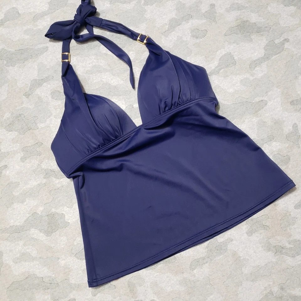 Pullover acolchado azul mediano Victoria's Secret Top para mujer Foto 2 de 4