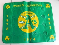 1970s World Champion THE SWINGING A'S Inflatable Pillow - Oakland Athletics