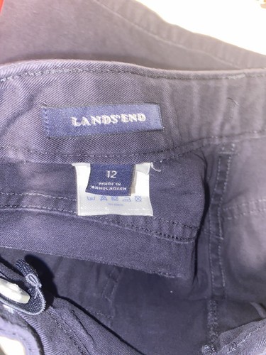 Lands’ End Shorts Girls Navy Blue Flamingo School Summer Size 12 - Picture 5 of 6