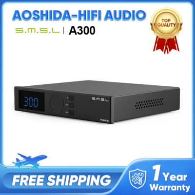 SMSL A300 Hi-res Bluetooth 5.0 Power Amplifier 2.1 Audio System 165W*2 BTL Mode 