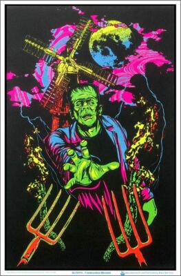 Frankenstein Monster Blacklight Poster 23.5