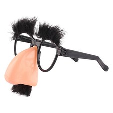 Disguise Glasses Big Nose Glasses with Eyebrows Mustache Silly Funny Photo