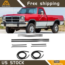 10 Piece Kit Rubber Door Window Weatherstrip Seal For 1980-1993 Dodge Plymouth