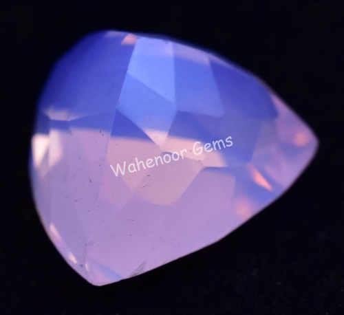 Natural Pink Opal 13.60 Ct Trillion Certified Unheated Welo Australian Gemstone - Picture 7 of 7