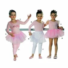 Burda 9629 Girl's Leggings, Ballerina Skirt and Leotard Sewing Pattern Size 4-10