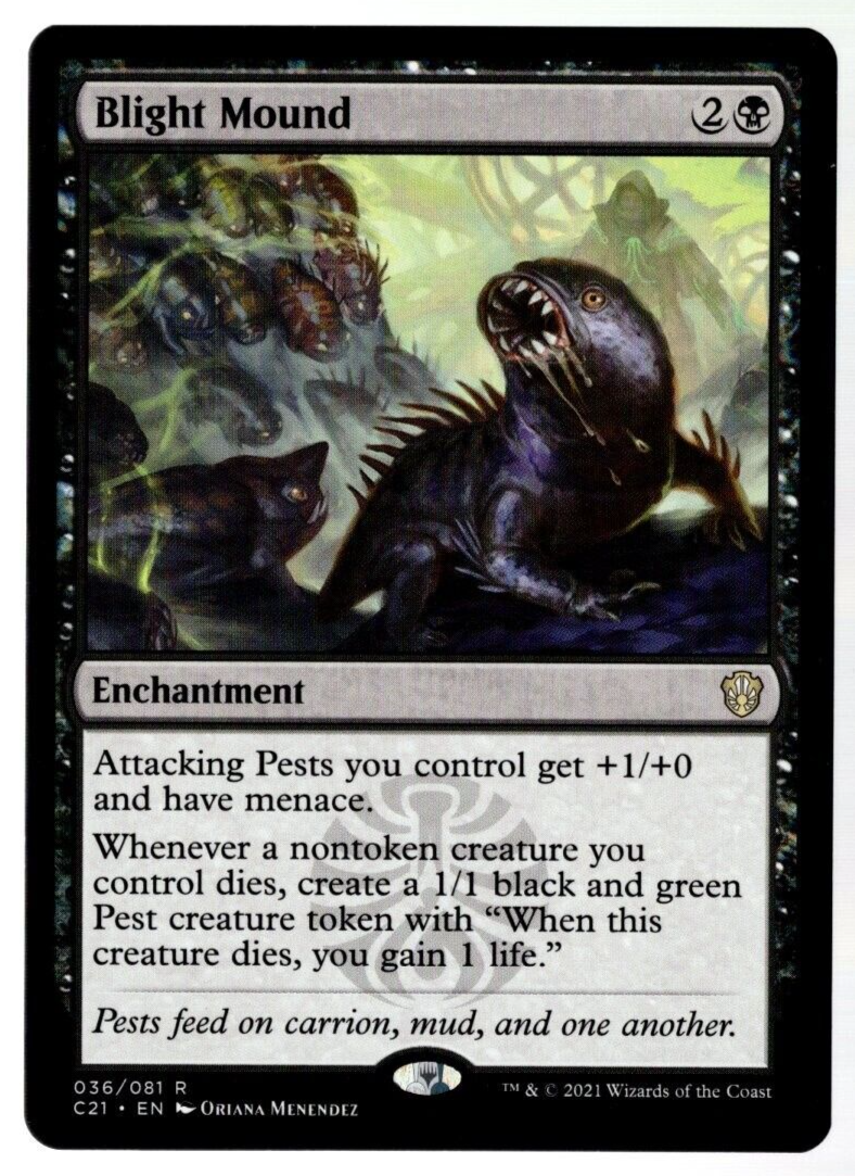 Blight Mound 036/081 Non Foil Rare Commander 2021 MTG Near Mint
