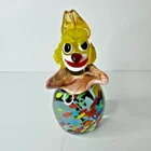 VINTAGE MURANO glass hand blown clown BEAUTIFUL Paperweight