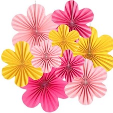 Easy Joy Paper Flowers Decorations for Wall Paper Fans Classroom Flower-1