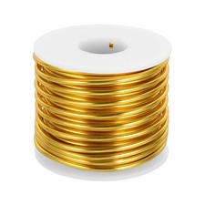 9 Gauge Anodized Aluminum Craft Wire 56Ft Bonsai Training Wire Gold Tone