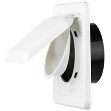 Dual Door Dryer Vent Cover 4 Inch Outdoor, Made in USA, Highest UV-Resistant
