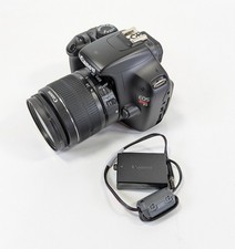 Canon EOS Rebel T3 Digital SLR Camera w/18-55mm Lens DC Coupler - No Battery