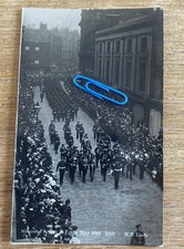 Memorial Scene In Leeds May 20th 1910 For King Edward VII. RPPC Posted 1910