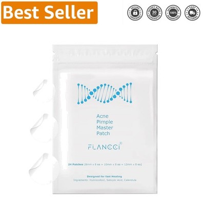Hydrocolloid Acne Patches with Calendula - Fast Overnight Relief for Blemishes