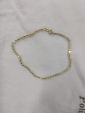 14k Yellow Gold ROPE Chain/ Bracelet 7 1.5 mm...