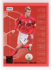 2024-25 Panini Donruss Soccer - Craftsmen Red #25 David Beckham, England 