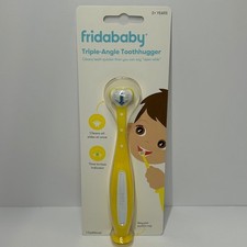 Fridababy Triple-Angle Toothhugger Toddler Toothbrush Yellow Suction Cup
