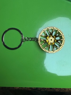 Car Wheel Rim Keychain JDM Racing Auto Enthusiast Key Ring Gift TE37