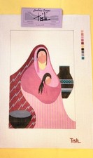 Sundance Designs "Loving" By TISH Handpainted Needlepoint Canvas 18 Count