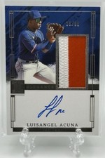 Luisangel Acuna 2024 Panini Impeccable Elegance Jersey Patch Auto /99! Mets
