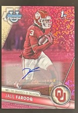 2023 Bowman U Chrome Fuchsia Mini-Diamond Refractor 119/150 Jalil Farooq Auto