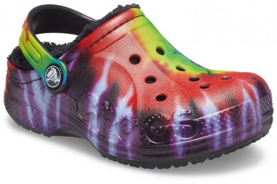 CROCS BAYA LINED BIE DYE GRAPHIC CLOG KINDER 207330 | C10/EU 27-28 | MEHRFACH